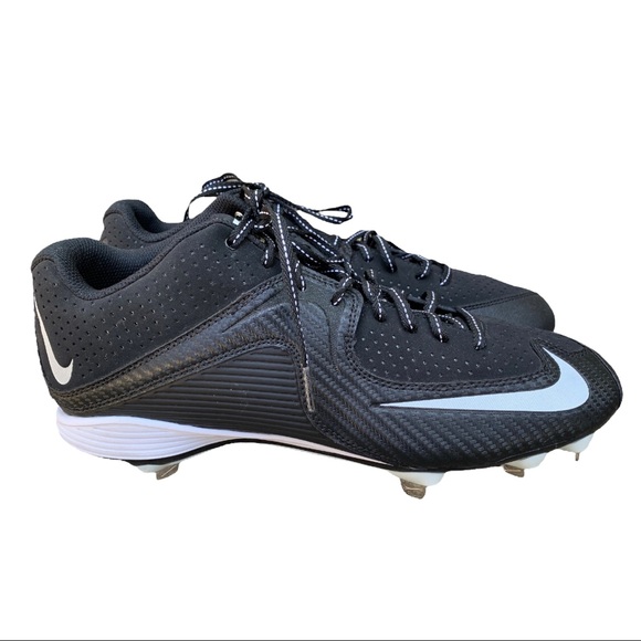 Nike Air MVP Classic Black & White Pro Metal Athletic Sports Baseball Cleats main image 8